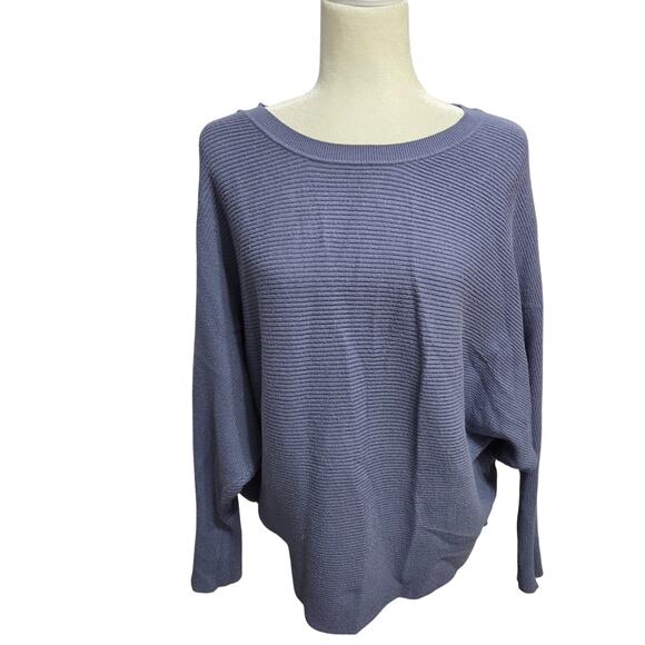 Philosophy Republic Clothing Woman's Blue Sweater Zips On Sleeves Size XL - Picture 2 of 8